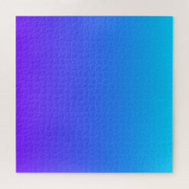Blues und Lila | Modern Color Gradient Ombre Puzzle