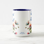 Blues und Pinsel: Aquarell Tasse (Zentrum)