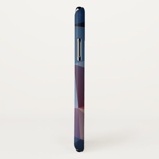 Blues und Reds Abstrakte Pyramide Kunst Case-Mate iPhone Hülle (Hinten/Rechts)