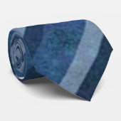 Blues und Schwarz-Trendy Moderne, einzigartig Krawatte (Gerollt)