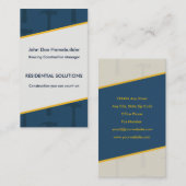 Blues-Visitenkarte Visitenkarte (Vorne/Hinten)