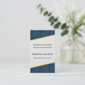 Blues-Visitenkarte Visitenkarte (Stehend Vorderseite)