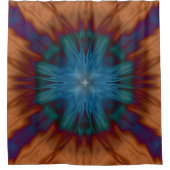 Blues von Kupfer Duschvorhang (Vorderseite)