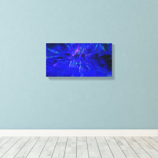 Blues Weed Leinwanddruck (Insitu (Holzboden))