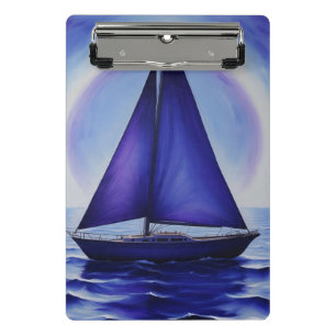 BlueSailBoat Mini Klemmbrett