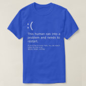 Bluescreen - Kaffeefehler  T-Shirt (Design vorne)
