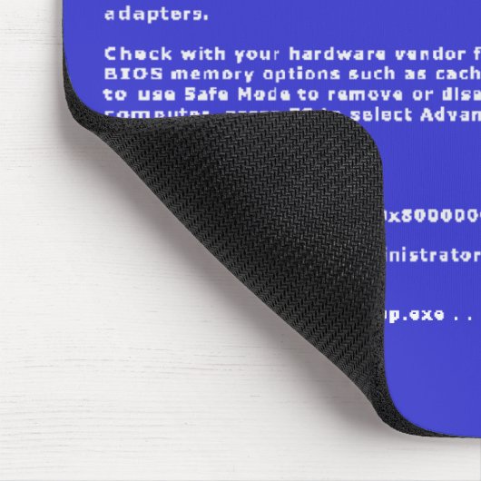 Bluescreen Mousepad (Ecke)