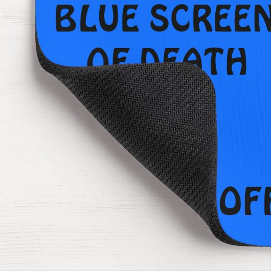 Bluescreen zum Tod - Maßgeschneidert - individuell Mousepad (Ecke)