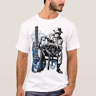 Bluesgitarrenmusik-T-Shirt Licht T-Shirt