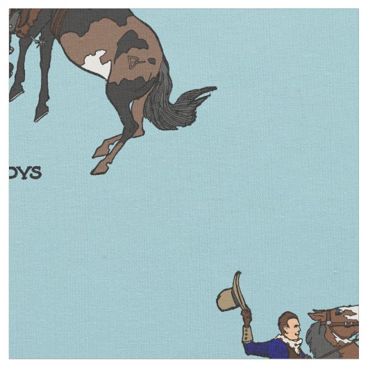 BlueSky Cowboys Stoff (Nahaufnahme)