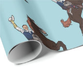 BlueSky Gen, der Cowboy Geschenkpapier (Rolleneckpunkt)