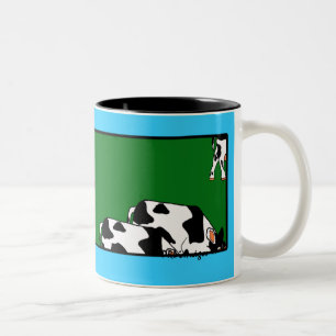 BlueSkyCows mit der Marienkäfer-Tasse Zweifarbige Tasse