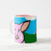 BlueSkyPigs Tasse (Vorderseite Links)