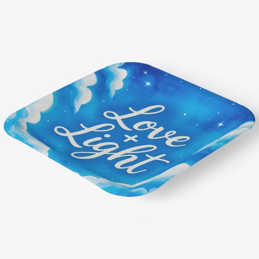 BlueSkys Pappteller (Gewinkelt)