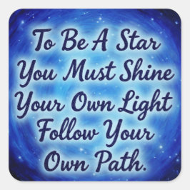 BlueSkys Quadratischer Aufkleber