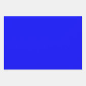 Bluest Blue Gradient Star Bow Geschenkpapier Set (Vorderseite 2)