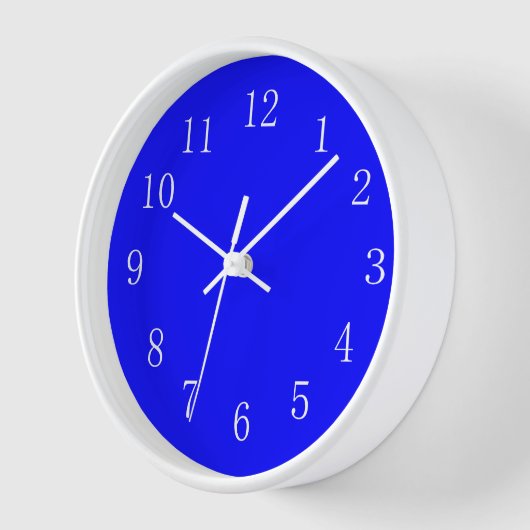 Bluest Blue Kitchen Wall Clock Wanduhr (Winkel)