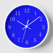 Bluest Blue Kitchen Wall Clock Wanduhr (Vorderseite)