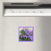 Bluest Blue Violets Magnet (In Situ (Geschirrspüler))