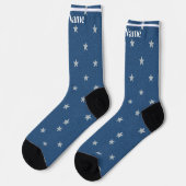 Bluestar | Benutzerdefinierter Name Socken (Linkes Detail)