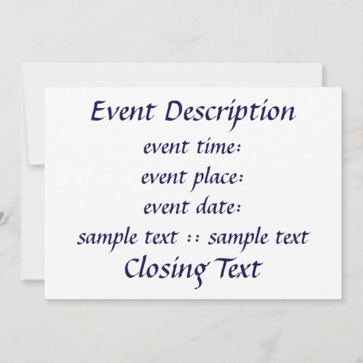 Bluestar Einladung (Rückseite)