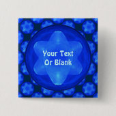 Bluestar Fractal Button (Vorderseite)