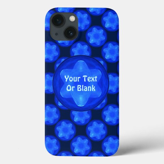 Bluestar Fractal Case-Mate iPhone Hülle (Rückseite)