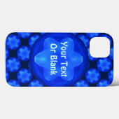 Bluestar Fractal Case-Mate iPhone Hülle (Rückseite (Horizontal))