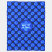 Bluestar Fractal Fleecedecke (Vorderseite)