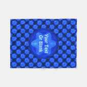 Bluestar Fractal Fleecedecke (Vorderseite (Horizontal))