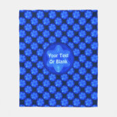 Bluestar Fractal Fleecedecke (Vorderseite)
