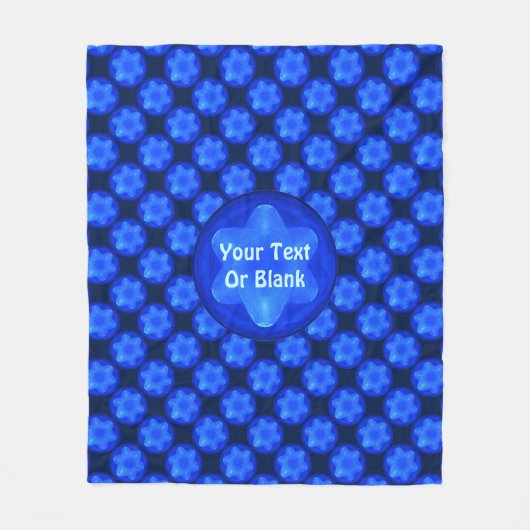 Bluestar Fractal Fleecedecke (Vorderseite)