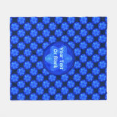Bluestar Fractal Fleecedecke (Vorderseite (Horizontal))