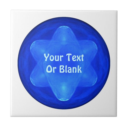 Bluestar Fractal Fliese (Vorderseite)