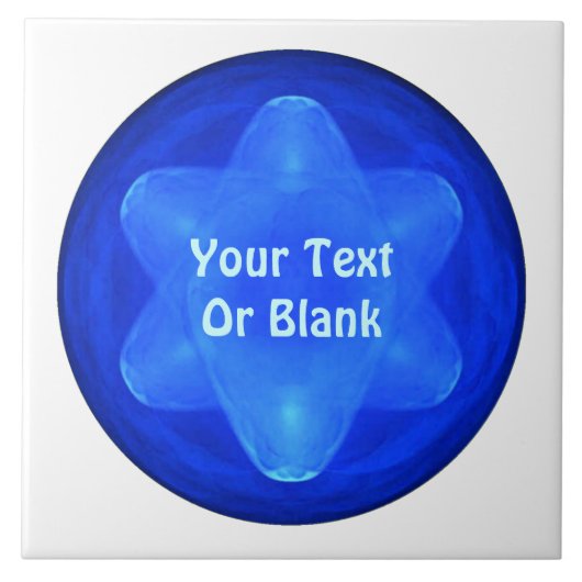 Bluestar Fractal Fliese (Vorderseite)