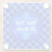 Bluestar Fractal Glasuntersetzer (Rückseite)