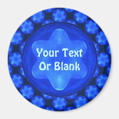 Bluestar Fractal Magnet (Vorne)