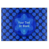 Bluestar Fractal Schneidebrett (Vorderseite)