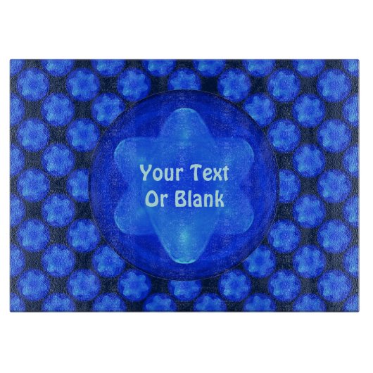 Bluestar Fractal Schneidebrett (Vorderseite)