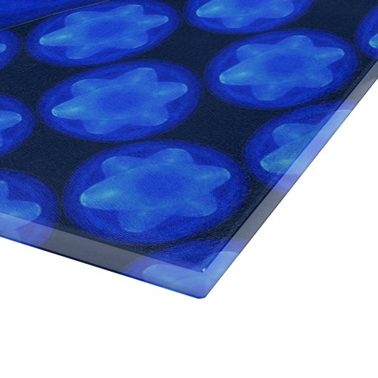 Bluestar Fractal Schneidebrett (Ecke)