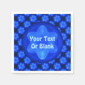 Bluestar Fractal Serviette (Vorderseite)