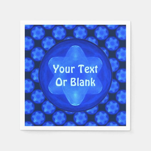 Bluestar Fractal Serviette (Vorderseite)