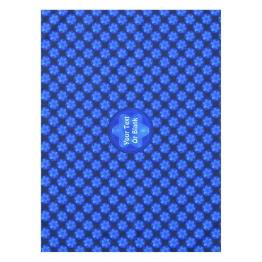 Bluestar Fractal Tischdecke (Vorderseite)