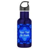 Bluestar Fractal Trinkflasche (Vorderseite)