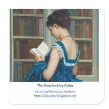Bluestocking Belle Logo-Aufkleber