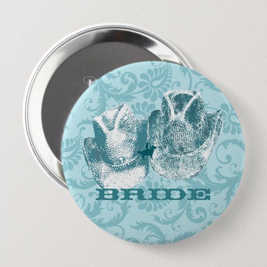 Bluestone Aquamariner Western Reitfarm Button (Vorne & Hinten)