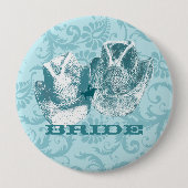 Bluestone Aquamariner Western Reitfarm Button (Vorderseite)