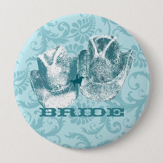 Bluestone Aquamariner Western Reitfarm Button (Vorderseite)