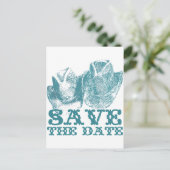 Bluestone Aquamariner Western Reitfarm Postkarte (Stehend Vorderseite)