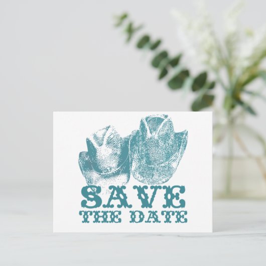 Bluestone Aquamariner Western Reitfarm Postkarte (Stehend Vorderseite)